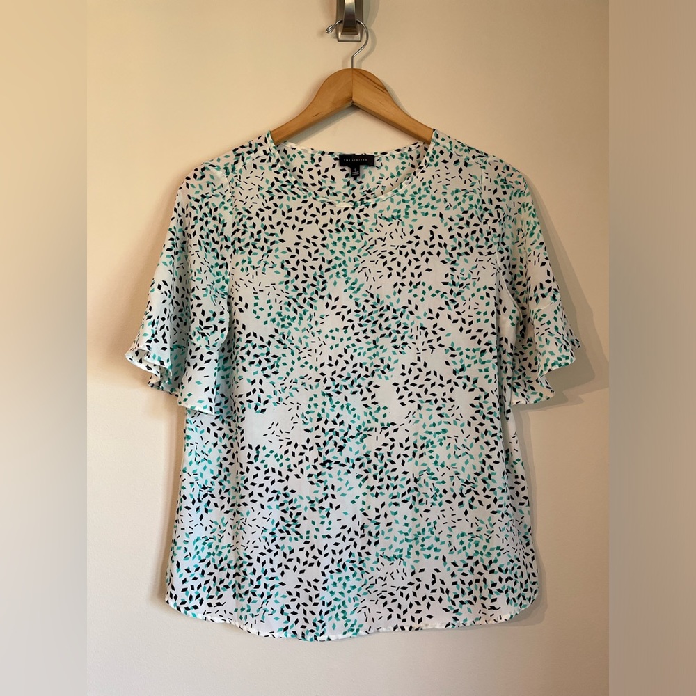 Geometric patterned blouse